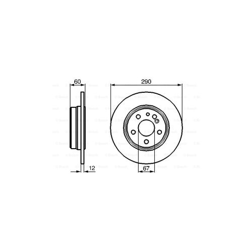 Тормозной диск Bosch 0 986 478 607