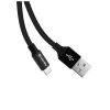 Дата кабель USB 2.0 AM to Lightning 0.25m black ColorWay (CW-CBUL048-BK) - Изображение 2