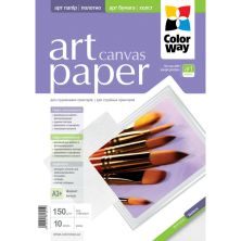 Фотобумага ColorWay A3+ ART Canvas 150g, 10sh, OEM (PPA150010A3+_OEM)