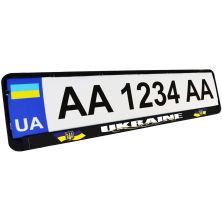 Рамка номерного знака Poputchik UKRAINE (24-261-IS)