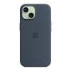 Чохол до мобільного телефона Apple iPhone 15 Silicone Case with MagSafe Storm Blue (MT0N3ZM/A) - Зображення 3