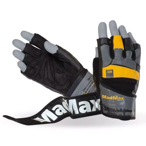 Перчатки для фитнеса MadMax MFG-880 Signature Black/Grey/Yellow L (MFG-880_L)