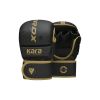 Перчатки для MMA RDX F6 Kara Matte Golden Plus L/XL (GSR-F6MGL-L/XL+) - Изображение 1