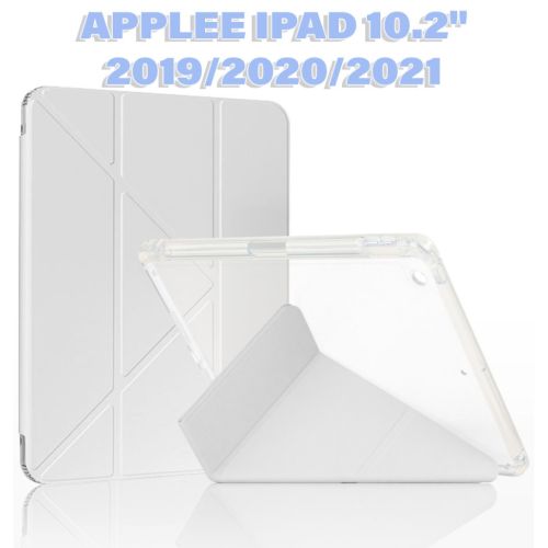 Чехол для планшета BeCover Ultra Slim Origami Transparent Apple Pencil Apple iPad 10.2 2019/2020/2021 Gray (711099)