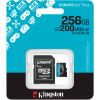Карта пам'яті Kingston 256GB microSDXC сlass 10 UHS-I U3 V30 A2 Canvas Go Plus G4 (SDCG4/256GB) - Зображення 2