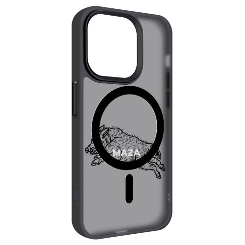 Чехол для мобильного телефона Armorstandart Uniq Magsafe Apple iPhone 15 Pro Maza Boar 1 Black (ARM76326)
