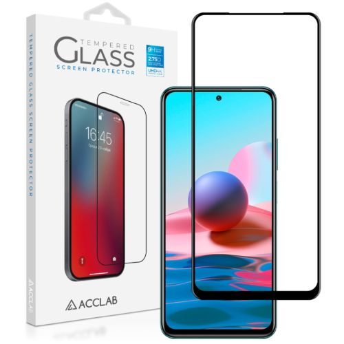 Стекло защитное ACCLAB Full Glue Xiaomi Redmi Note 10 Black (1283126511295)