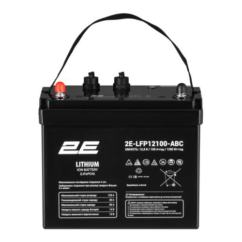 Батарея LiFePo4 2E LFP12, 12V, 100Ah, ABC 4S (2E-LFP12100-ABC)