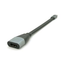 Перехідник USB-C to HDMI F 0.18m black-gray Voltronic (Type-C(M)/HDMI(F)flat18cm) Перехідник USB-C to HDMI F 0.18m black-gray Voltronic (Type-C(M)/HDMI(F)flat18cm)