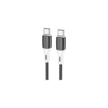 Дата кабель USB-C to USB-C 1.0m 3A 60W silicone black BOROFONE (6974443384802) Дата кабель USB-C to USB-C 1.0m 3A 60W silicone black BOROFONE (6974443384802)