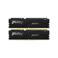 Модуль памяти для компьютера DDR5 128GB (2x64GB) 5600 MHz Beast Black Kingston Fury (ex.HyperX) (KF556C40BBK2-128)
