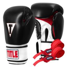 Боксерские перчатки Title Classic Leather 2.0 Black/White/Red XXL 18 oz (CSBGL2 XX BK/WH/RD)
