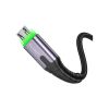 Дата кабель USB 2.0 AM to Micro 5P 1.0m 2.4A LED black Essager (EXCM-XG0G) - Зображення 1