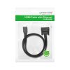 Кабель мультимедійний HDMI M to DVI M 1.0m HD106 black Ugreen (30116) - Зображення 1