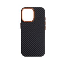 Чохол до мобільного телефона Armorstandart LikeCarbon2 SE MagCase Apple iPhone 17 Black Orange (ARM89160)