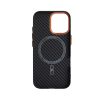 Чохол до мобільного телефона Armorstandart LikeCarbon2 SE MagCase Apple iPhone 17 Black Orange (ARM89160) - Зображення 1