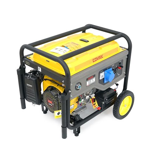 Генератор COVAX CV17500LD-E2, 8.5kW, 220V, 50Hz, DC12V, 20HP, ручний/електро стартер, 25L (CV17500LD-E2)