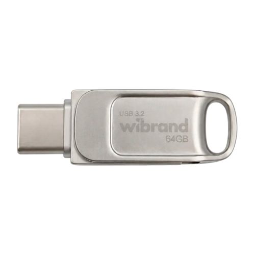 USB флеш накопичувач Wibrand 64GB Bee Silver USB 3.2/Type-C (WI3.2TC/BE64TC039S)