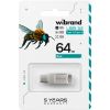 USB флеш накопичувач Wibrand 64GB Bee Silver USB 3.2/Type-C (WI3.2TC/BE64TC039S) - Зображення 3