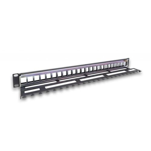 Патч-панель Legrand 19 1U для 24-х модулей Keystone, c пластиковим органайзером (632791)