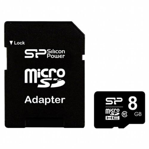 Карта пам'яті Silicon Power 8GB microSD class 10 (SP008GBSTH010V10SP)