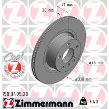 Тормозной диск ZIMMERMANN 150.3495.20
