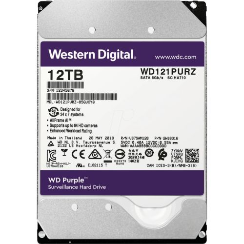 Жорсткий диск 3.5 12TB WD (WD121PURZ)