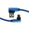 Дата кабель USB 2.0 AM to Type-C 0.25m blue Dengos (NTK-TC-UG-SHRT-SET-BLUE) - Зображення 1