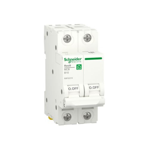 Автоматичний вимикач Schneider Electric RESI9 6kA 2P 10A В (R9F02210)