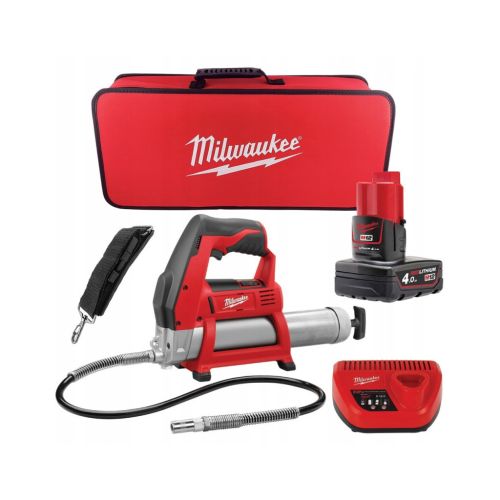 Шприц для смазки Milwaukee M12 GG-401B, Li-Ion 4Ah\ (4933441675)