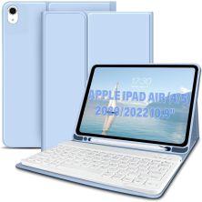 Чехол для планшета BeCover Keyboard Apple iPad Air (4/5) 2020/2022 10.9 Light Blue (711146)