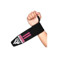 Бинт для спорта RDX Gym Wrist Wrap R11 Black/Pink (WAH-WR11BP)
