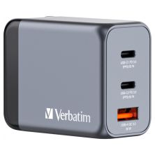 Зарядний пристрій Verbatim GaN 65 W 3 ports (2xUSB-C-65 W /USB-A -3.0) (32201) Зарядний пристрій Verbatim GaN 65 W 3 ports (2xUSB-C-65 W /USB-A -3.0) (32201)
