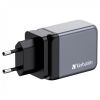 Зарядное устройство Verbatim GaN 65 W 3 ports (2xUSB-C-65 W /USB-A -3.0) (32201) - Изображение 1