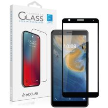 Стекло защитное ACCLAB Full Glue ZTE Blade A31 Plus Black (1283126523083)