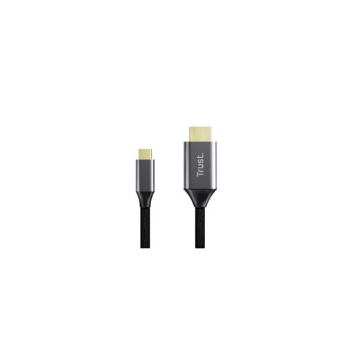 Кабель мультимедийный USB-C to HDMI 2.0m black Trust (25630_TRUST)