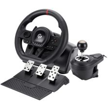 Кермо GamePro RW038PM з педалями та коробкою передач PC/XBOX360/XBOXONE/SWITCH/PS3/PS4 (RW038PM)