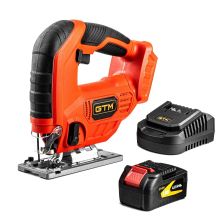 Электролобзик GTM JS18/65 18V, 4Ah, 0-2500ход/мин, Quick Fix (JS18/65_KIT)