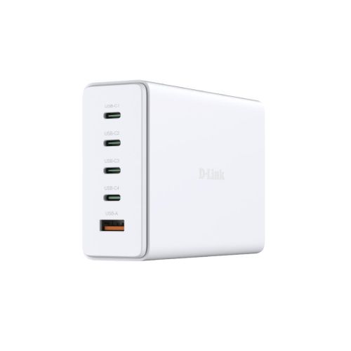 Зарядное устройство D-Link 4xUSB-C + 1xUSB PD240W GaN white (DCF-241)
