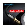 Кабель мультимедійний 3.5mm M to 3.5mm M 1.0m fabric black Vention (BAGBF) - Зображення 1