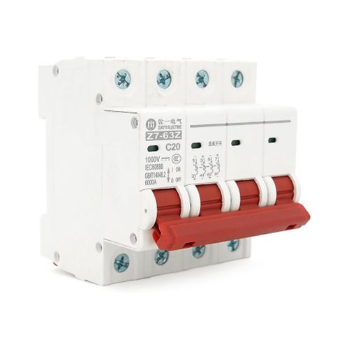 Автоматический выключатель ZUOYI Z7-63Z 4P C20 DC1000V