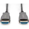 Кабель мультимедийный HDMI M to HDMI M 10m 4K AOC hybrid-fiber black Digitus (AK-330125-100-S) - Изображение 1