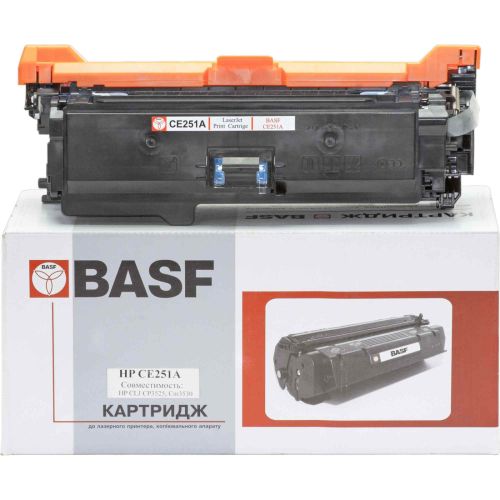 Картридж BASF для HP CLJ CM3530/CP3525 Cyan (KT-CE251A)