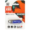 USB флеш накопичувач Mibrand 64GB Aligator Blue USB 2.0 (MI2.0/AL64U7U) - Зображення 1