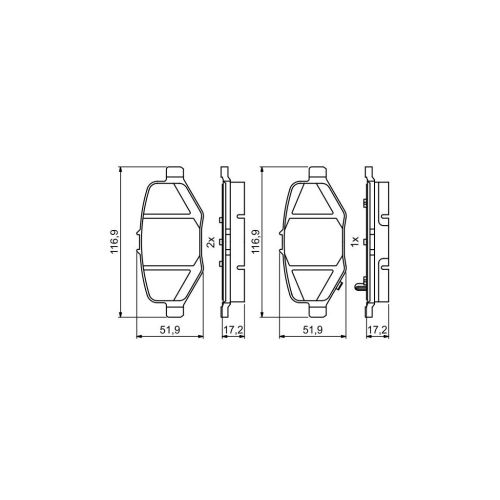 Гальмівні колодки Bosch 0986495397