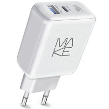 Зарядное устройство MAKE 30W PD+QC White (MCW-326PWH)