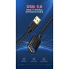Дата кабель USB 3.0 AM/AF 2.0m US129 Black Ugreen (10373) - Зображення 1