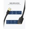 Дата кабель USB 3.0 AM/AF 2.0m US129 Black Ugreen (10373) - Зображення 2