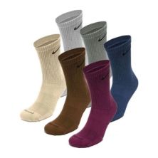 Шкарпетки Nike U NK ED PLS CSH CRW 6PR-132 SX6897-905 34-38 6 пар Білий/Сірий/Синій/Рожевий (196153841116)