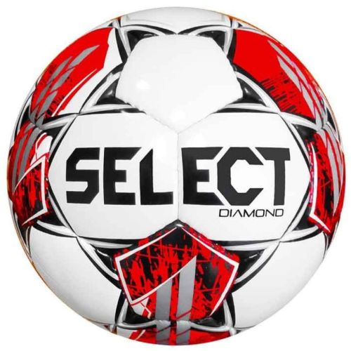 М'яч футбольний Select Diamond v23 біло-червоний Уні 5 (5703543317134)